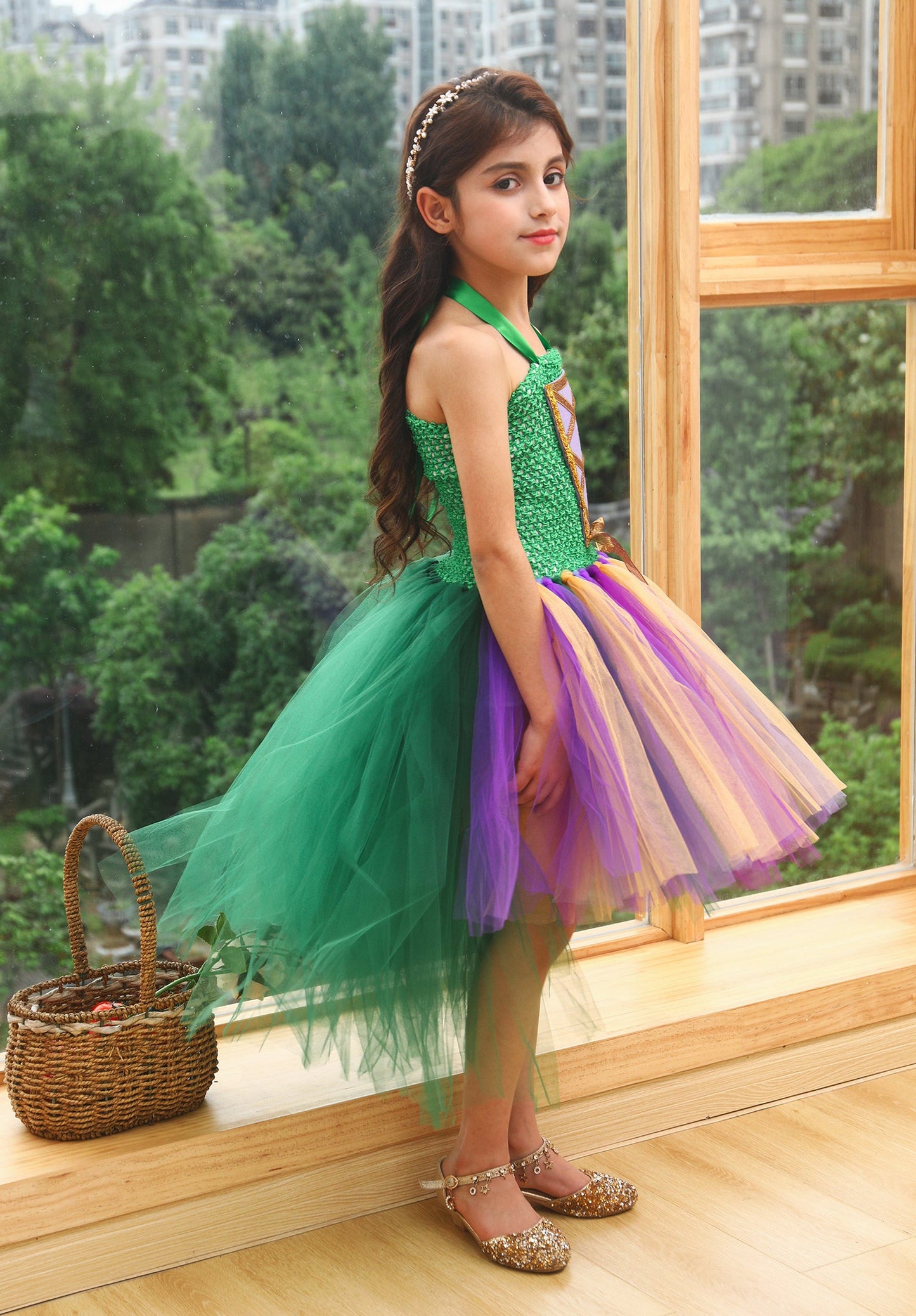 Girls Halloween Witch Costuems Dress