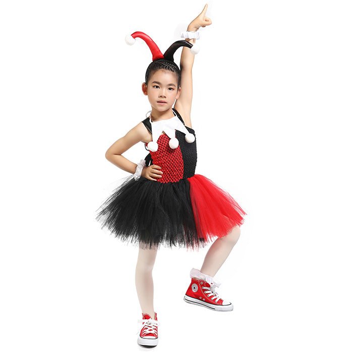 Girls Harley Quinn Halloween Inspired Costume