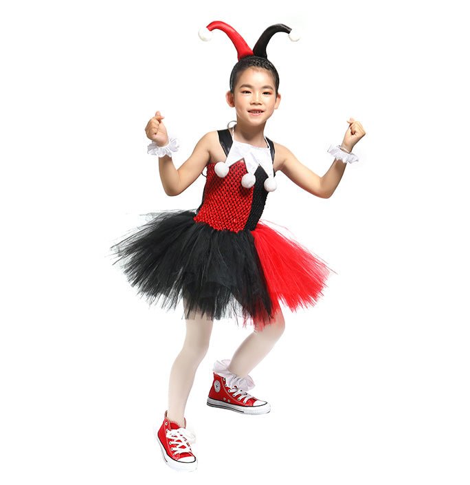 Girls Harley Quinn Halloween Inspired Costume