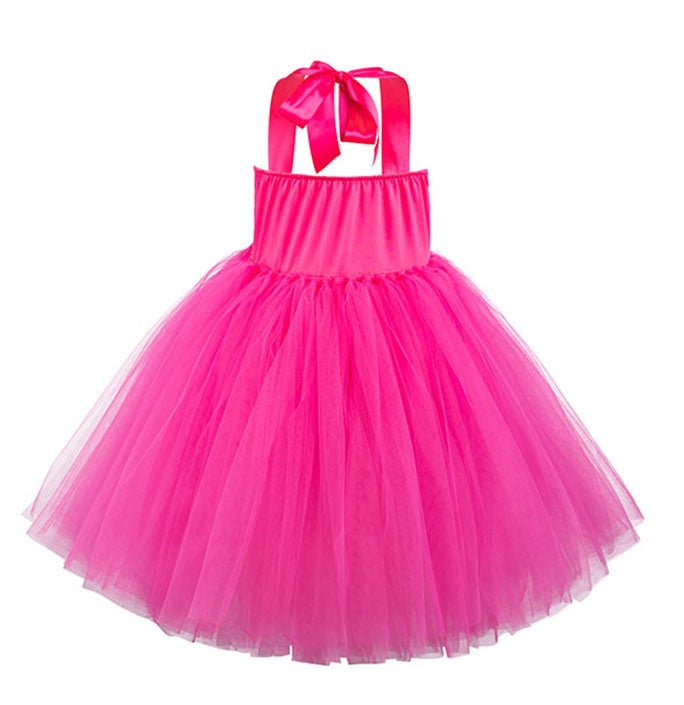 Girls Hot Pink Star Tutu Dress