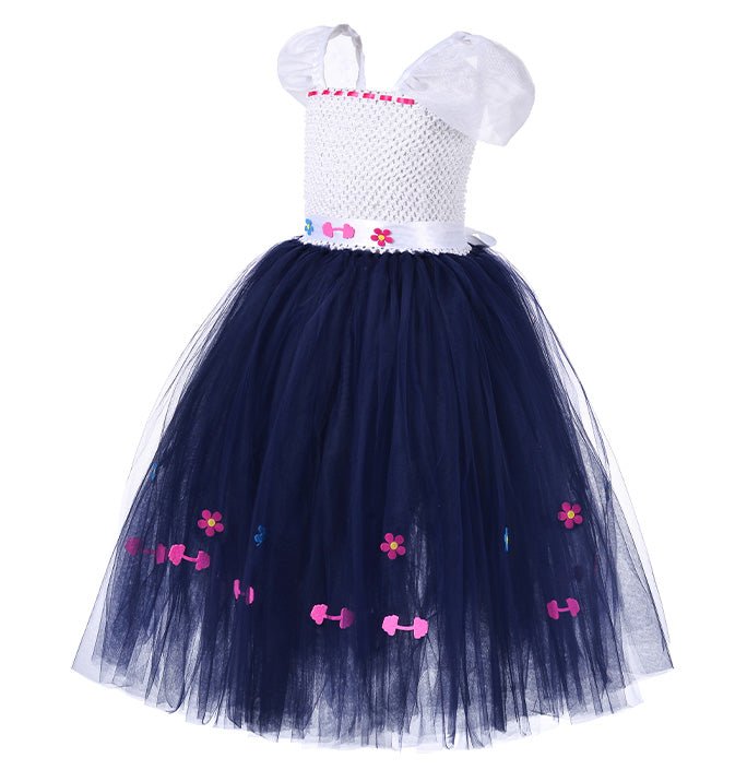 Girls Luisa Flower Pattern Printing Tutu Dress