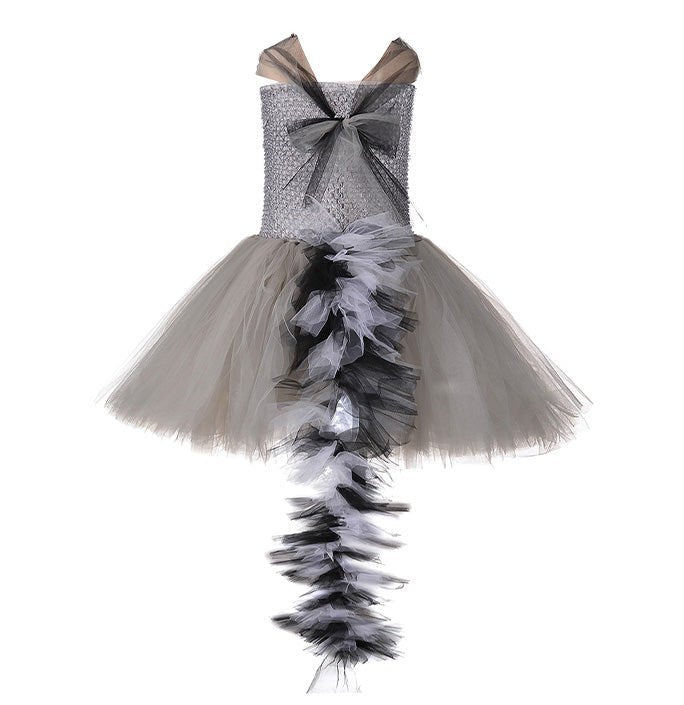 Girls Obediently Racoon Inspired Tutu Dress