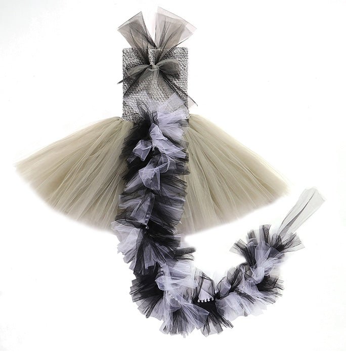 Girls Obediently Racoon Inspired Tutu Dress