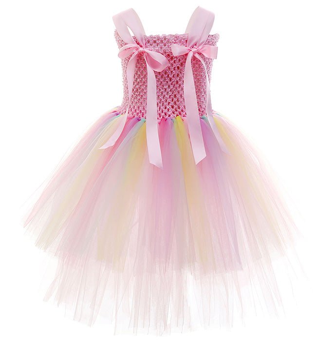 Girls Pink Unicorn Party Costume