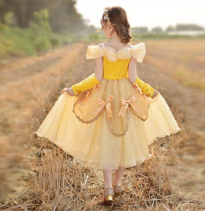 Girls Princess Belle Inspired Costume
