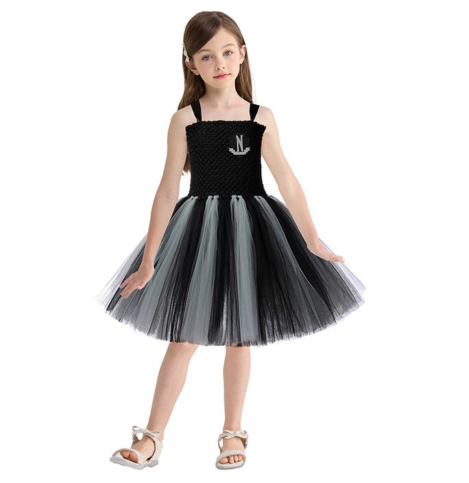 Girls Wednesday School Uniform Tutu Dress