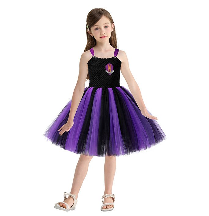 Girls Wednesday School Uniform Tutu Dress