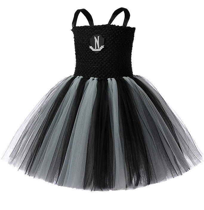 Girls Wednesday School Uniform Tutu Dress