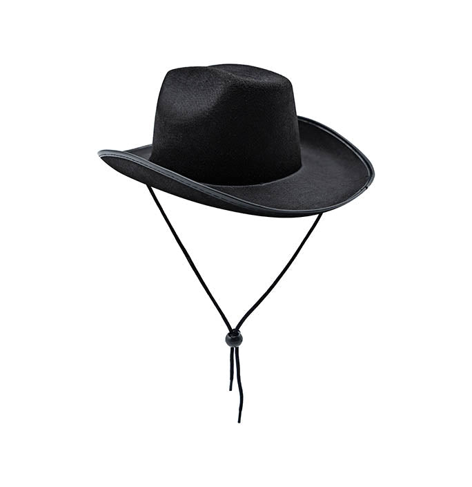 Solid color non-woven cowgirl hat