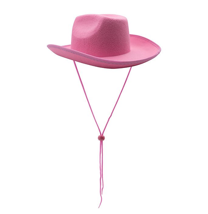 Solid color non-woven cowgirl hat