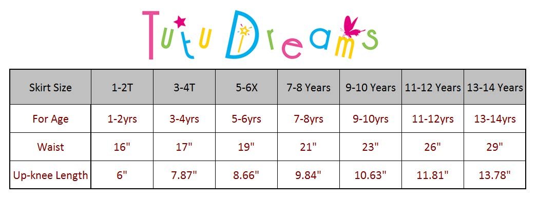 Tutu Skirts for Girls 1-14Y Handmade Puffy Skirts Recital Dance Ballet Dress Up