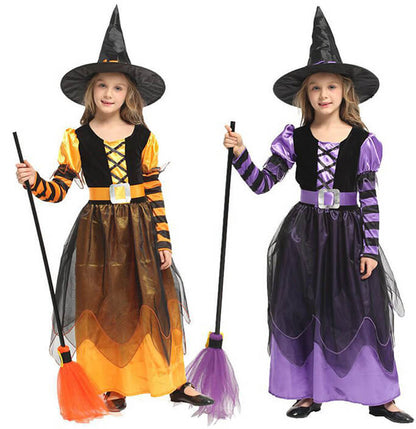 Girls Halloween Witch Dress