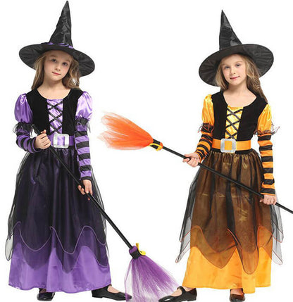 Girls Halloween Witch Dress