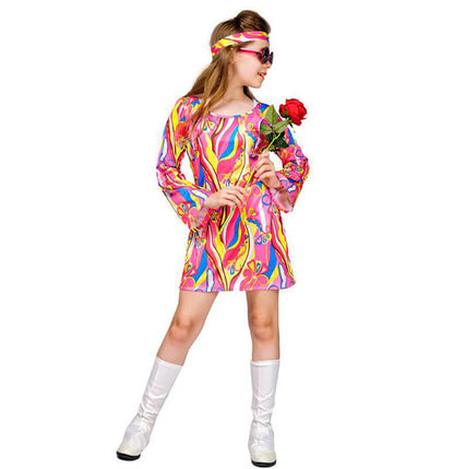 Girls 70's Retro Disco Dress