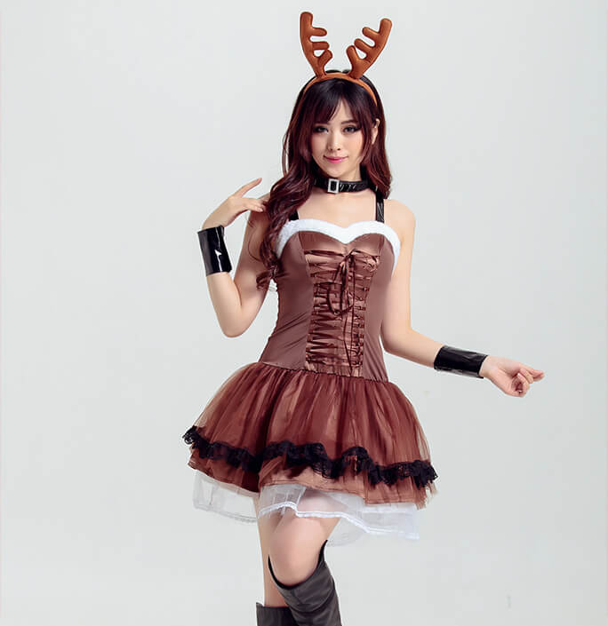 Women's Sexy Christmas Elk Party Costume