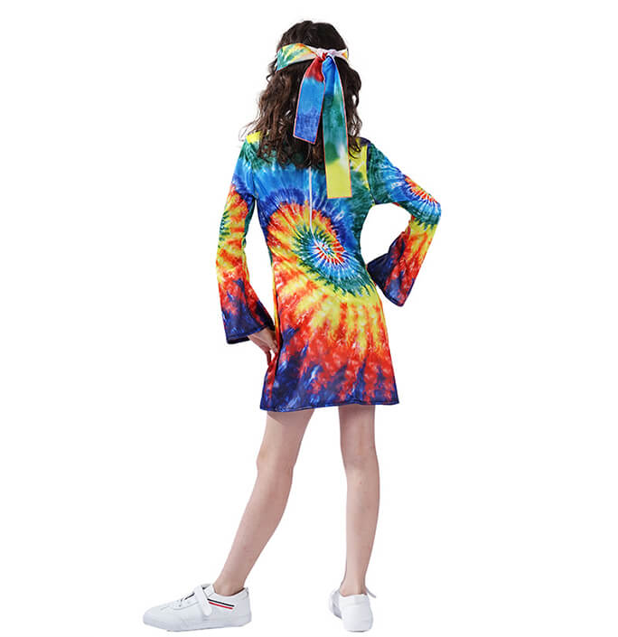 Girls 70's Vintage Rock Disco Dress