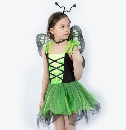 Girls Butterfly Fairy Costume Dress