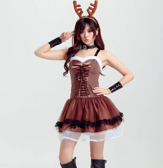 Women's Sexy Christmas Elk Party Costume