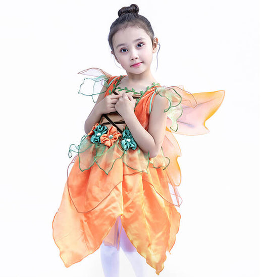 Girl Orange Fairy Skirt