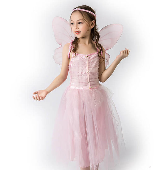 Girls Pink Fairy Suit