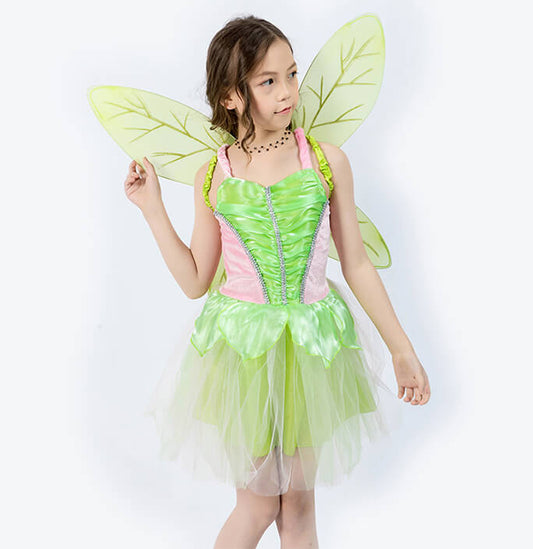 Girls Green Fairy Dress Suit