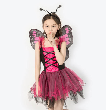 Girls Butterfly Fairy Costume Dress