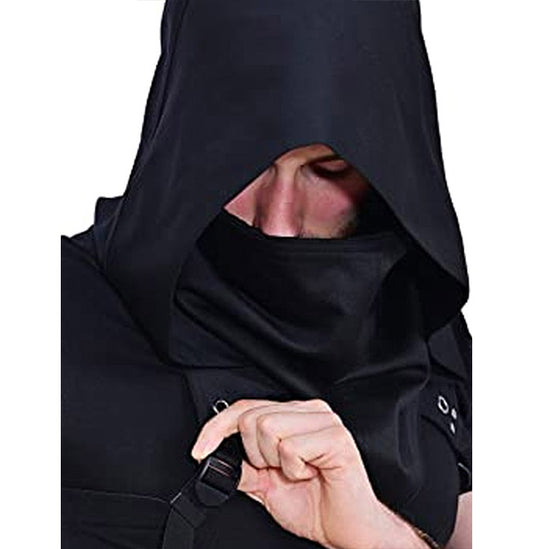 Medieval Assassin Cyber Style Hooded Cloak