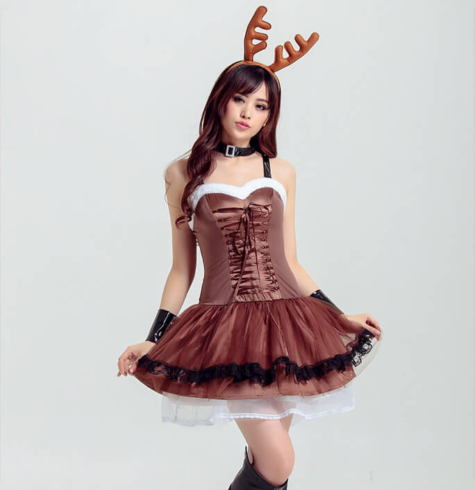 Women's Sexy Christmas Elk Party Costume