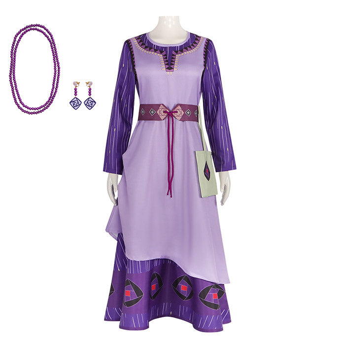 Girls Asha Princess Inspired Costume Dress