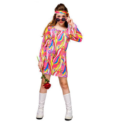 Girls 70's Retro Disco Dress