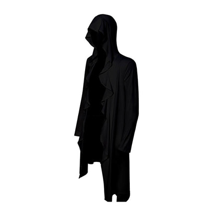 Medieval Retro Hooded Jacket Long Cardigan