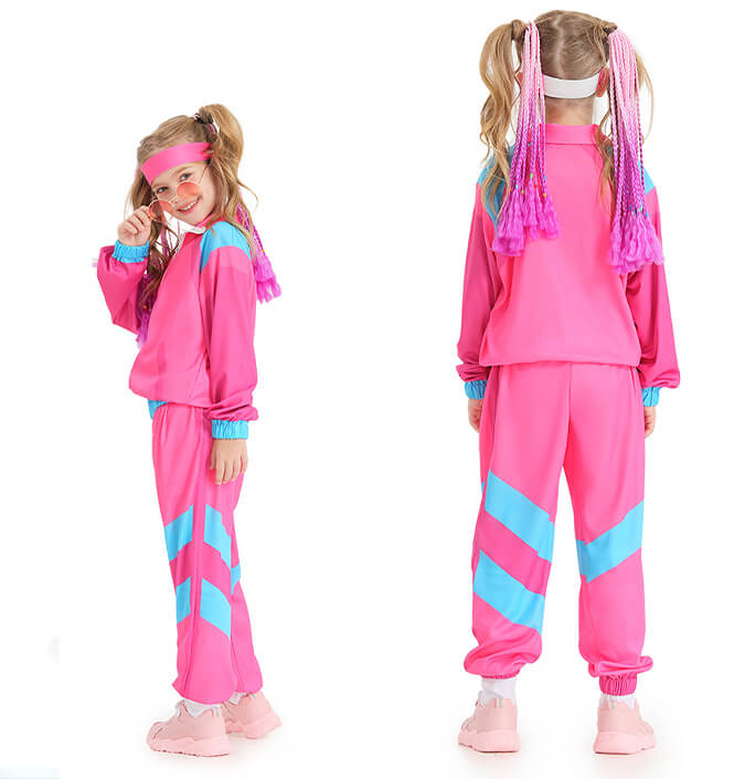 Girls 70's Retro Disco Sportswear