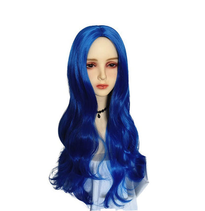 Descendants 3 Kids Blue Mid Part Long Wig