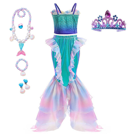 Girls Mermaid Cosplay Costume