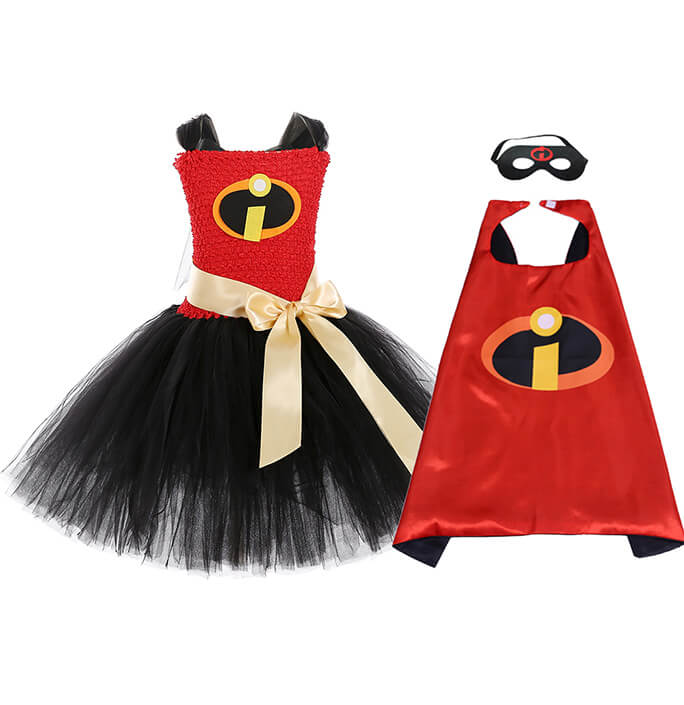 Girls Super Hero Elastigirl Tutu Dress