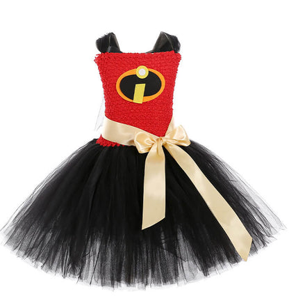 Girls Super Hero Elastigirl Tutu Dress