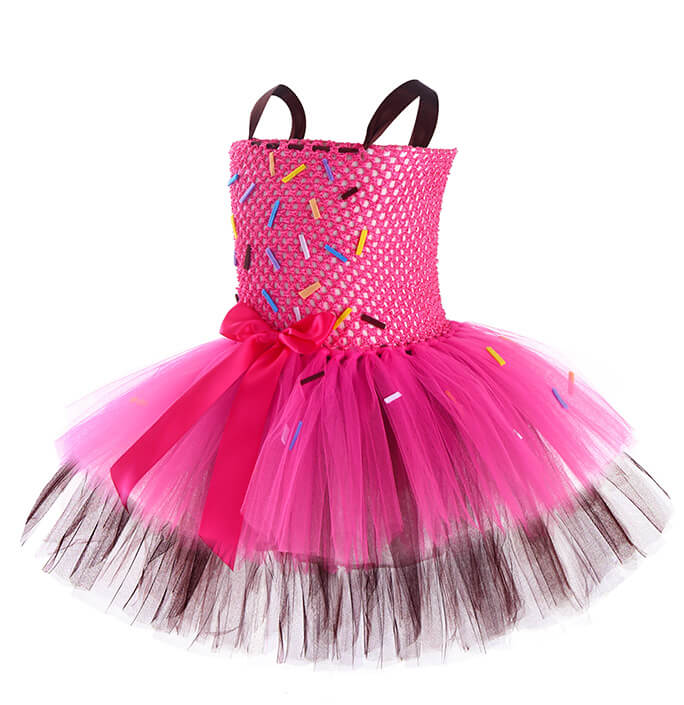 Girls Donut Pink Costume Dress