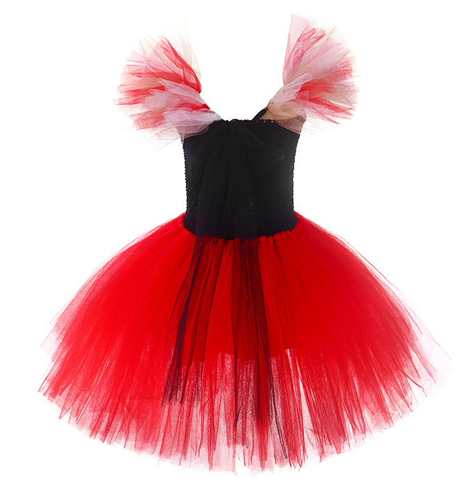 Girls The Red Queen Inspired Tutu Dress