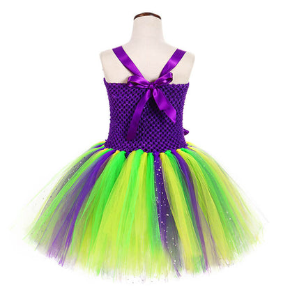 Girls Carnival LED Light Purple Tutu Dress