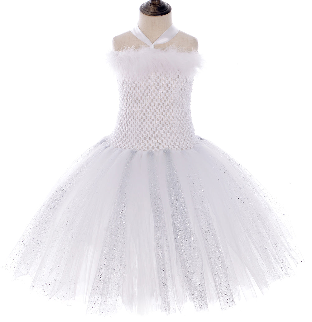Tutu Dreams 4PCS Angel Costumes for Girls 2-10Y Birthday Outfit Halloween Party