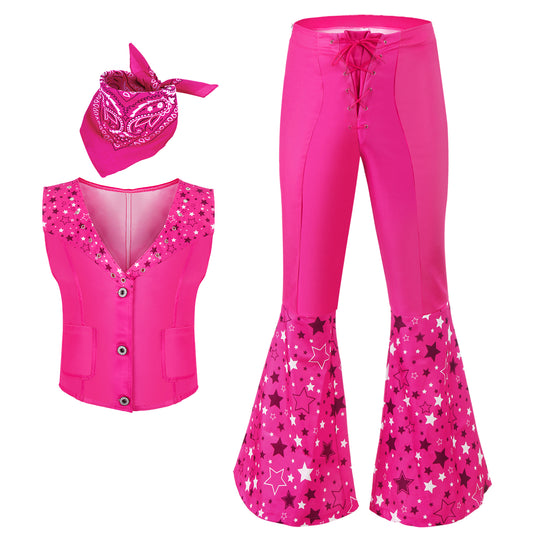 Women's Pink Movie Cosplay Set