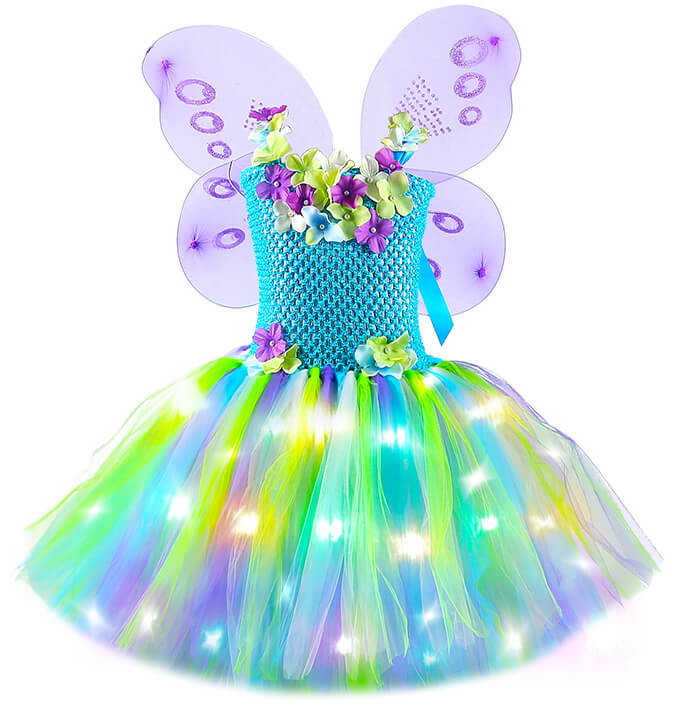 Girls LED Light Fairy Costume