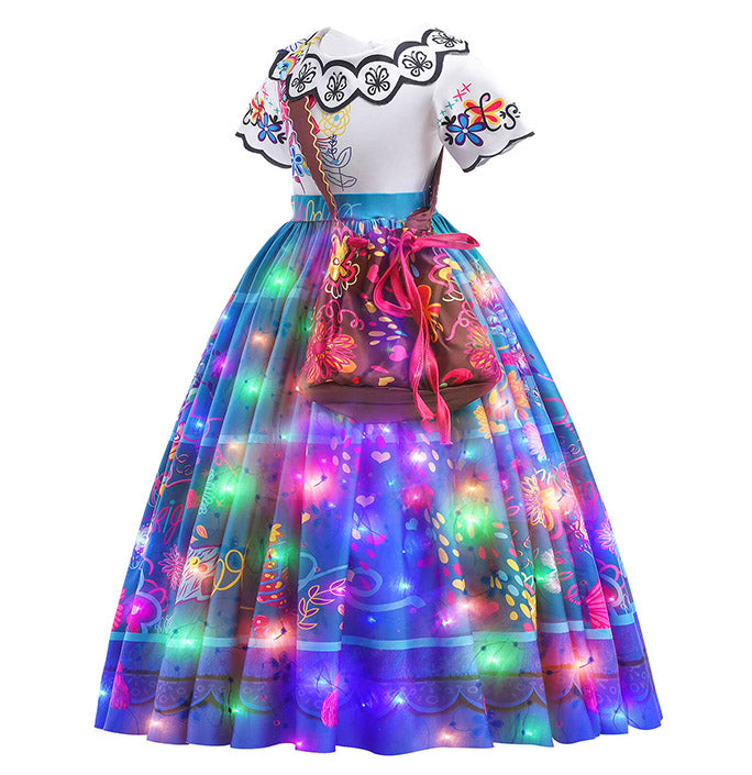 Girls Glowing Mirabel Costume Dress