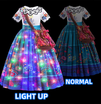 Girls Glowing Mirabel Costume Dress