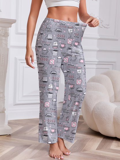 PinkBeautiM Womens Pajama Pants with Pockets, Soft Stretch Lounge Pants 3 Pack, Sizes M-XXXL