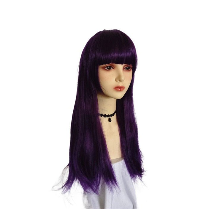 Child Descendants 2 Starlight Heirs Purple Long Straight Hair Wig