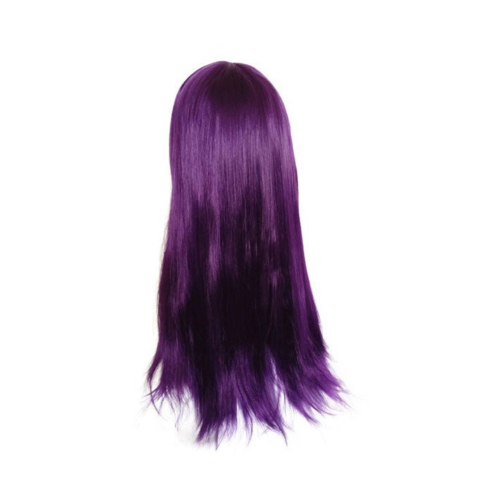 Child Descendants 2 Starlight Heirs Purple Long Straight Hair Wig