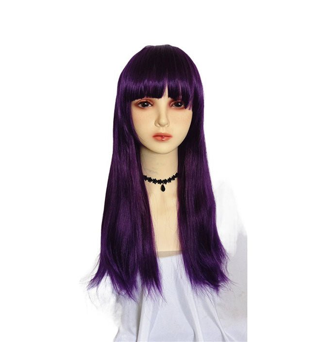 Child Descendants 2 Starlight Heirs Purple Long Straight Hair Wig