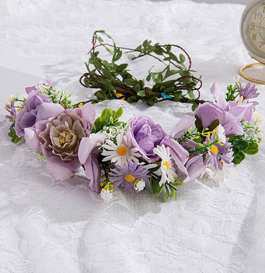 Fairy Prom Flower Fairy Simulation Flower Head Wearing Wreath