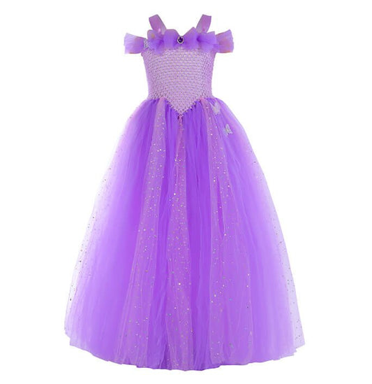 Gilrs Bowknot Jewel Solid Tutu Dress